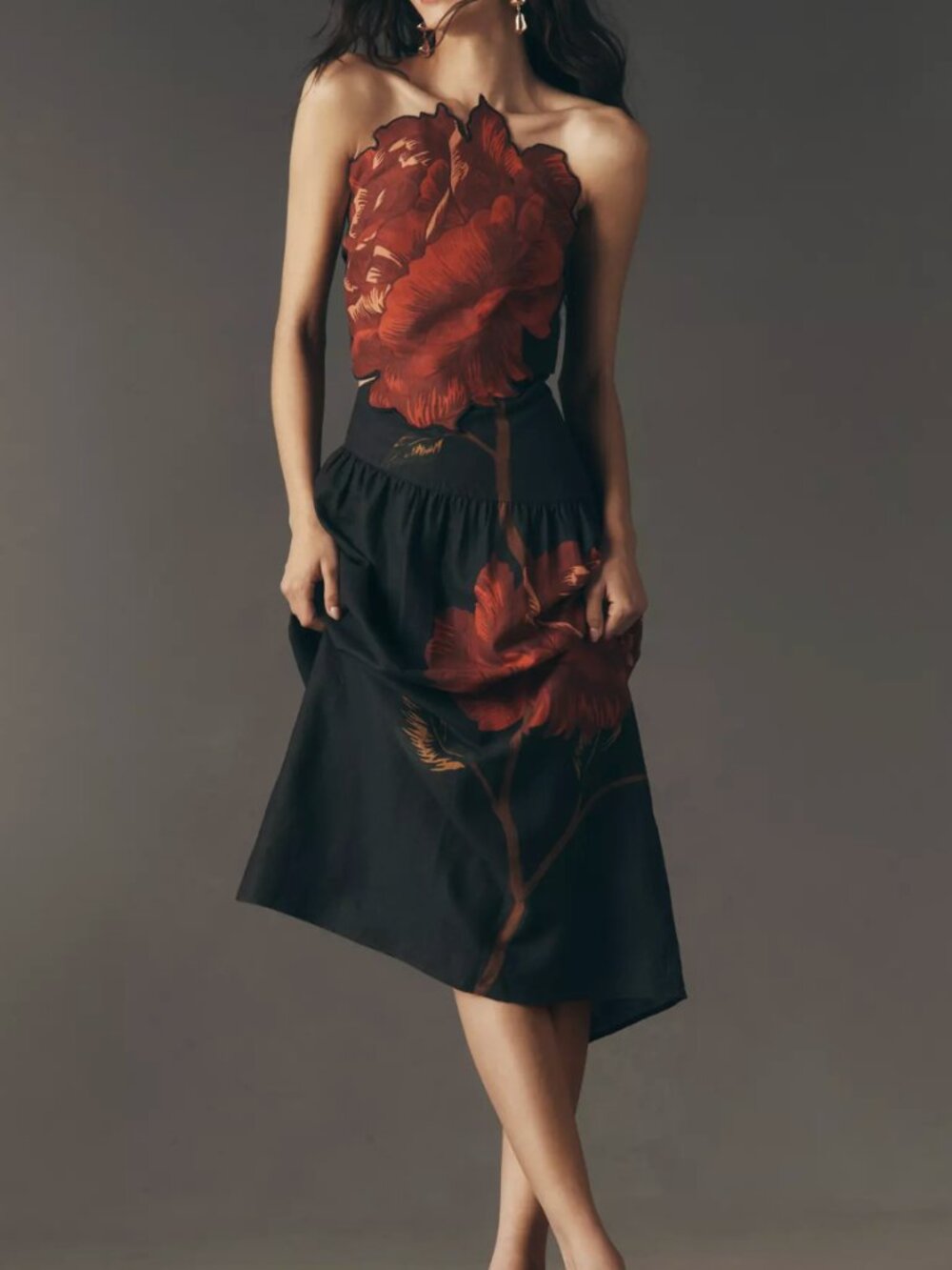New Farm Rio Rosalia Artisanal Midi Dress - Picture 5 of 9